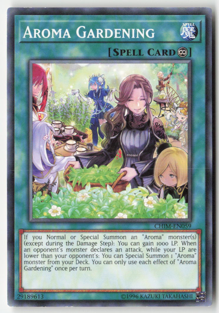 Aroma Gardening CHIM-EN059 Unlimited Common Moderately Played, Front