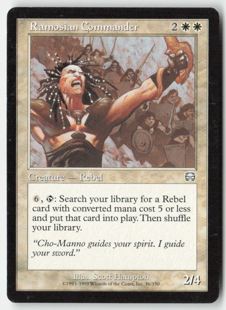 Ramosian Commander MMQ 36 Uncommon Moderately Played, Front