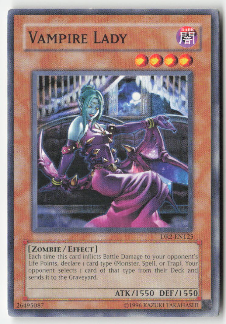 Vampire Lady DR2-EN125 Unlimited Common Moderately Played, Front