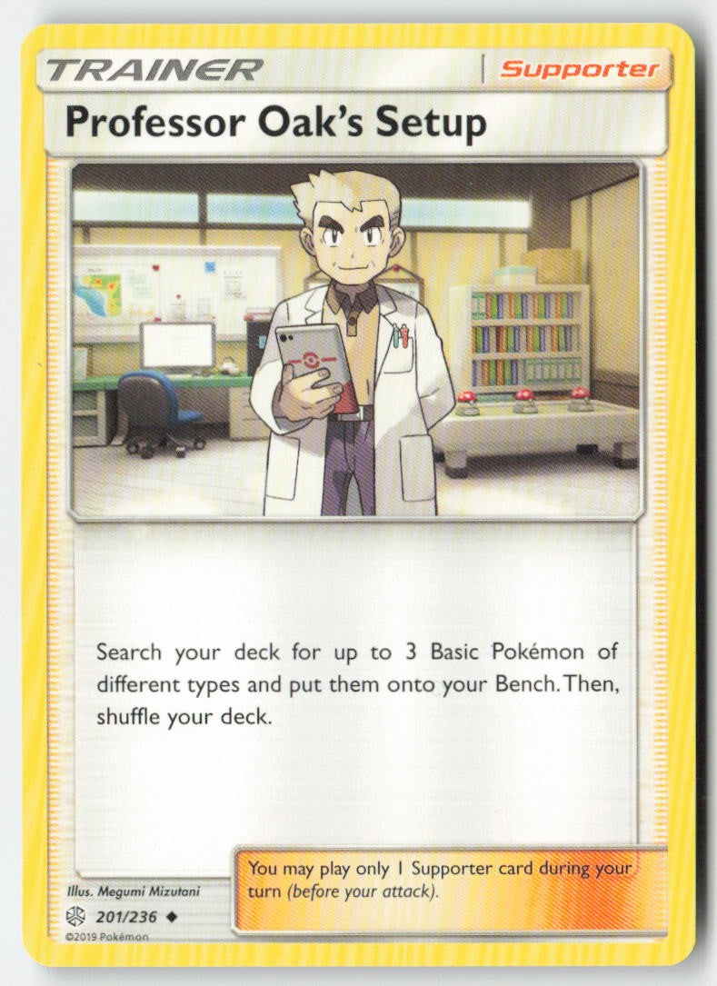 Professor Oak’s Setup 201/236 Regular Cosmic Eclipse Moderately Played, Front