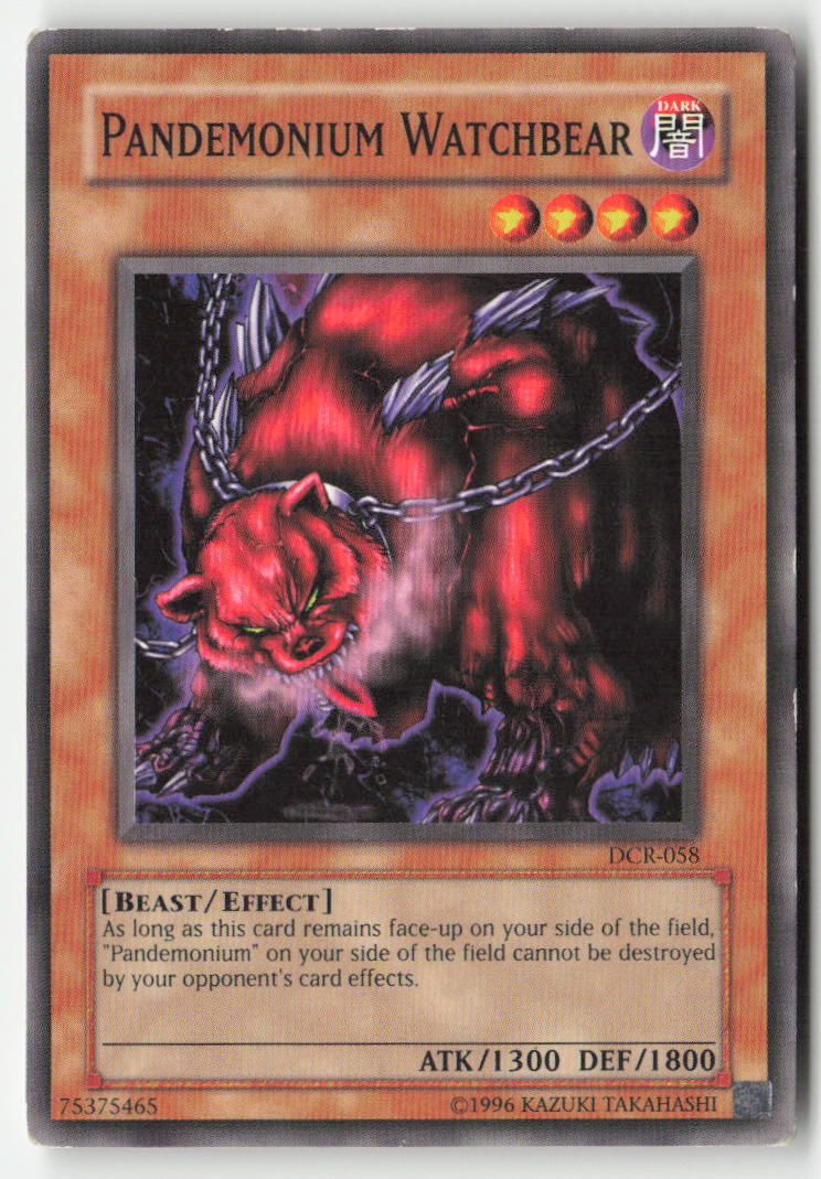 Pandemonium Watchbear DCR-058 Unlimited Common Moderately Played, Front