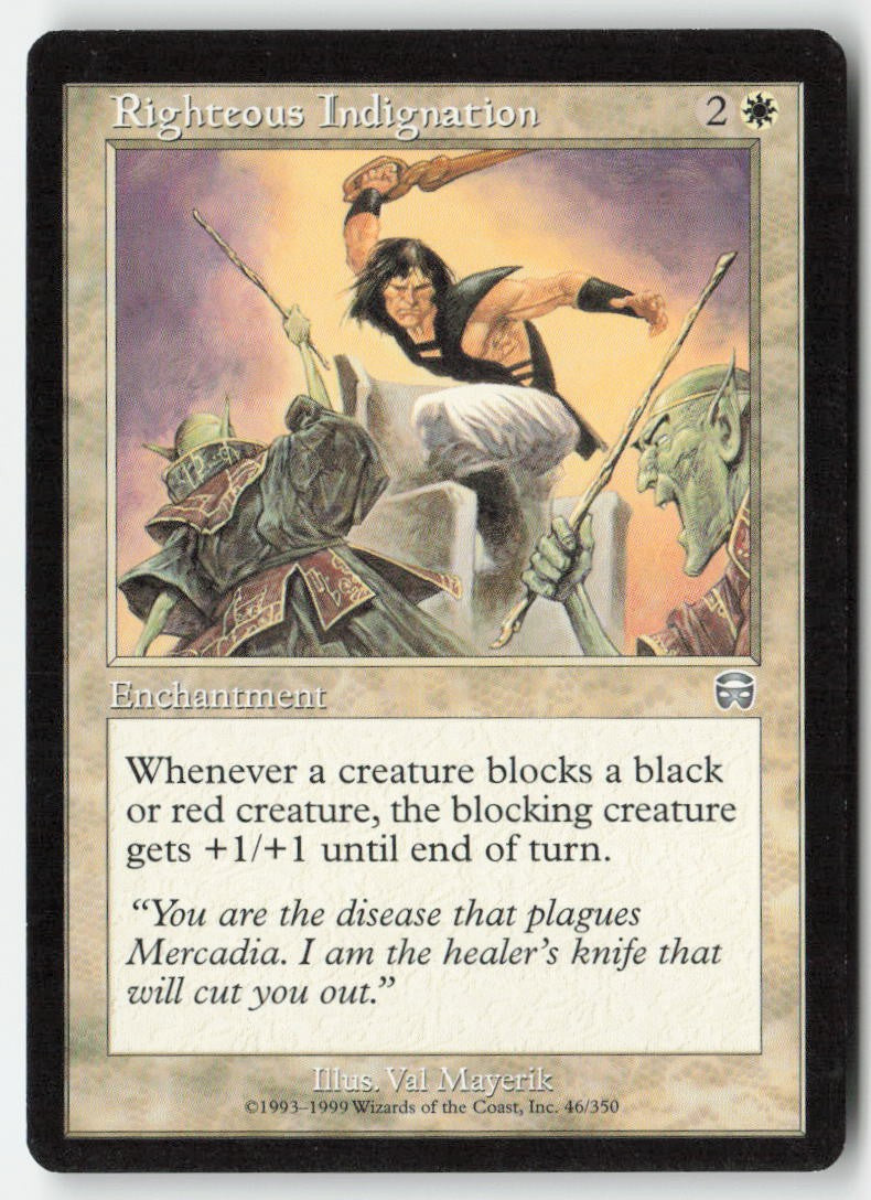 Righteous Indignation MMQ 46 Uncommon Moderately Played