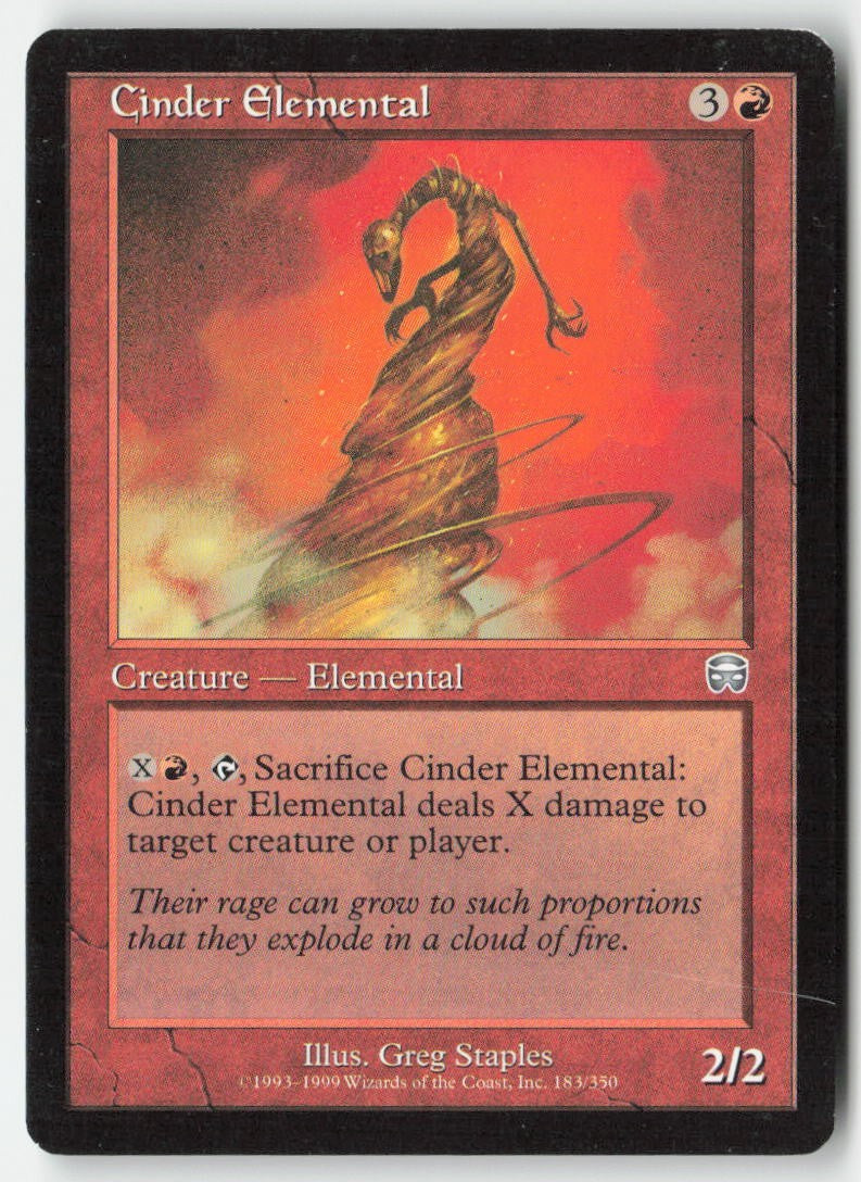 Cinder Elemental MMQ 183 Uncommon Moderately Played