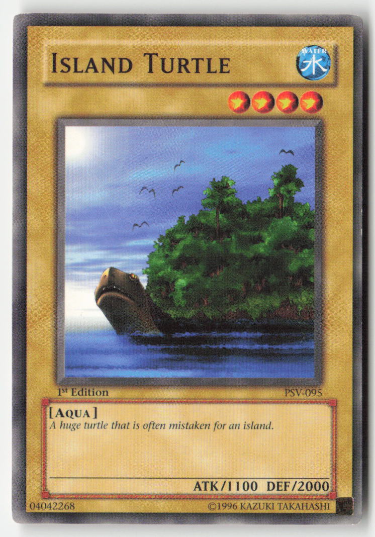 Island Turtle PSV-095 1st Edition Common Moderately Played, Front