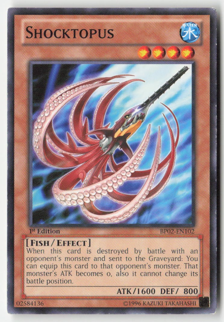 Shocktopus BP02-EN102 1st Edition Common Moderately Played