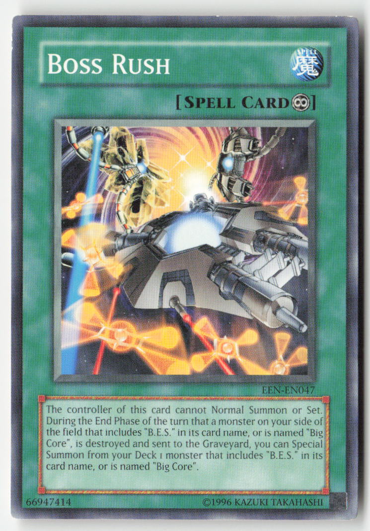 Boss Rush EEN-EN047 Unlimited Common Moderately Played, Front