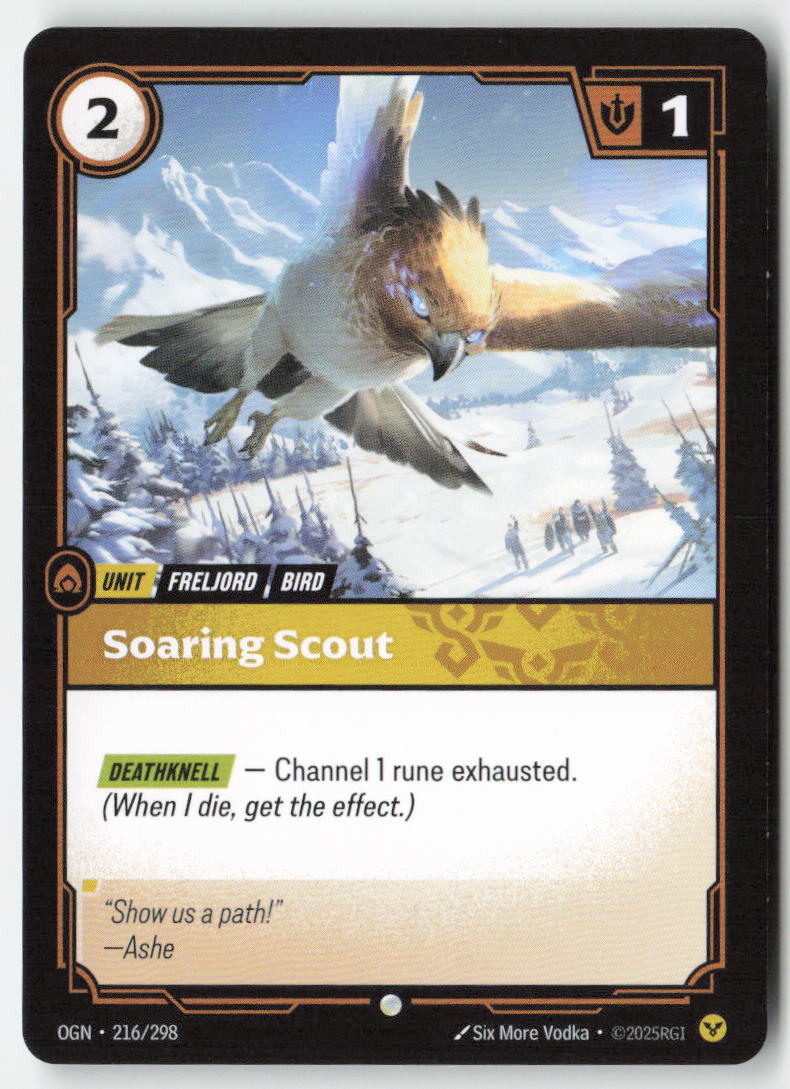 Soaring Scout #216/298 - Origins - Riftbound - Common - Lightly Played