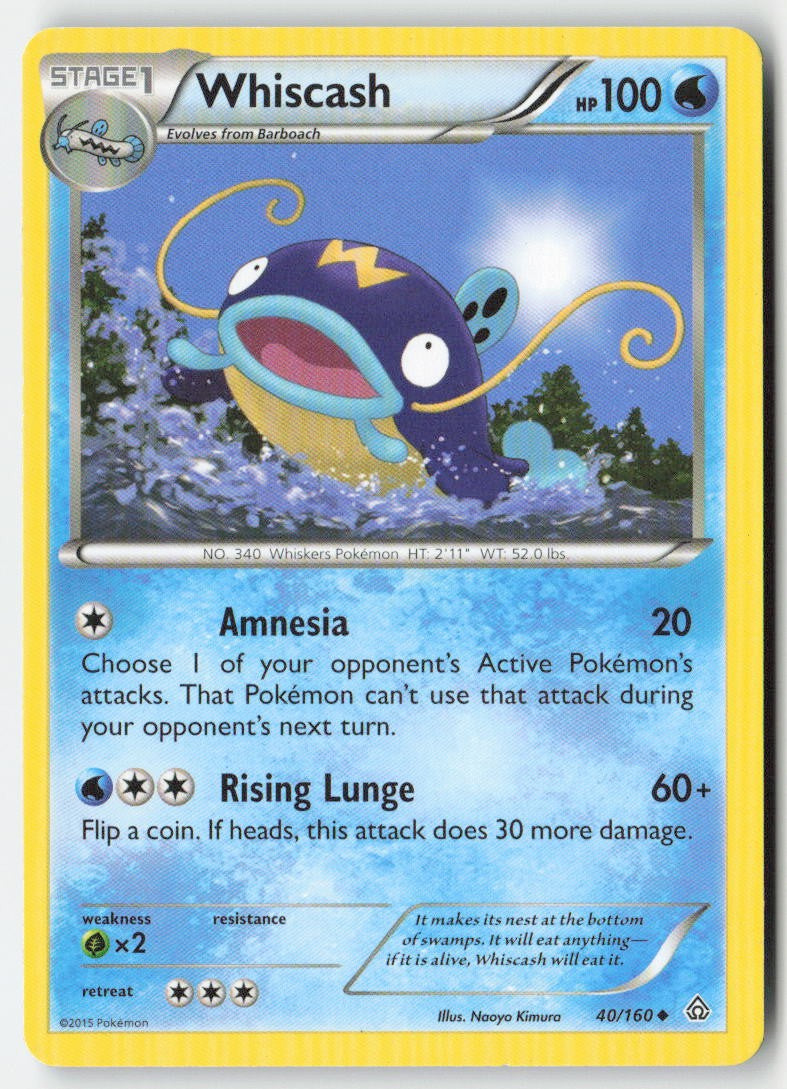 Whiscash 40/160 Regular Primal Clash Moderately Played