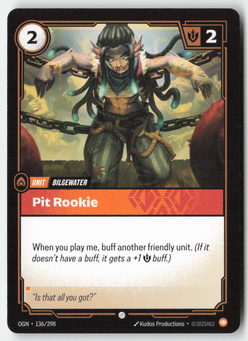 Pit Rookie #136/298 - Origins - Riftbound - Common - Lightly Played