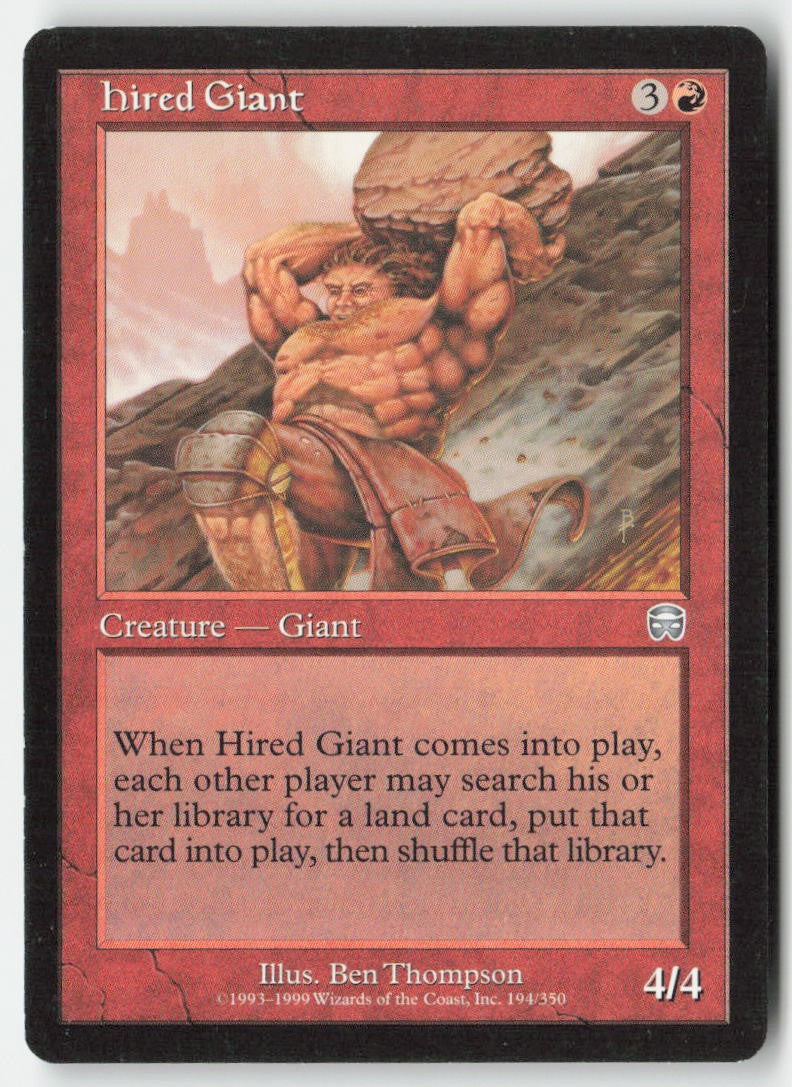 Hired Giant MMQ 194 Uncommon Moderately Played
