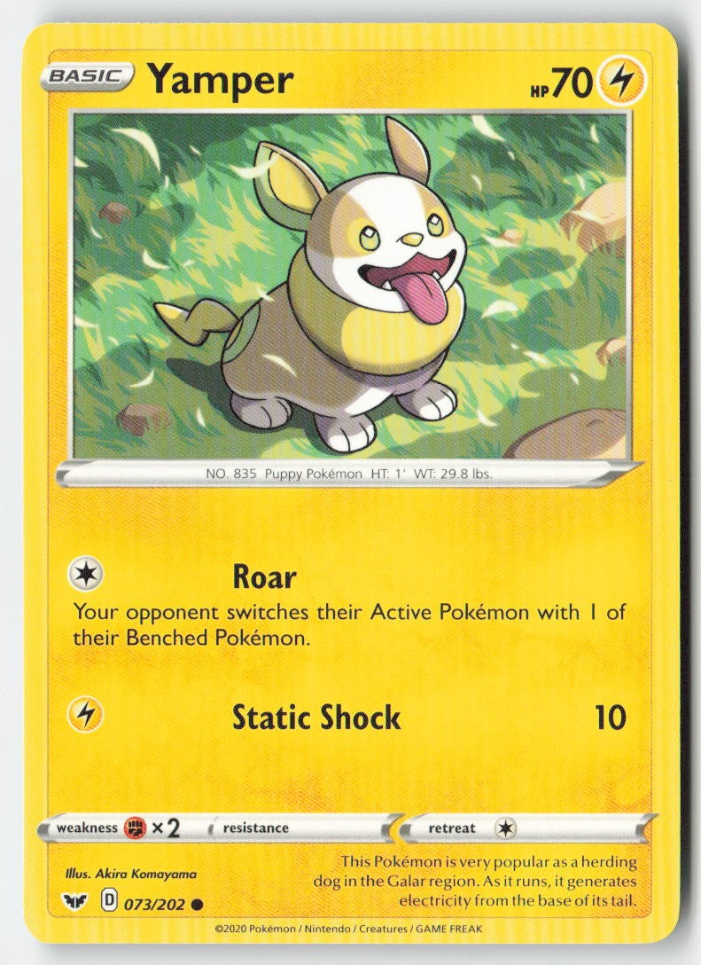 Yamper 73/202 Regular Sword & Shield Moderately Played