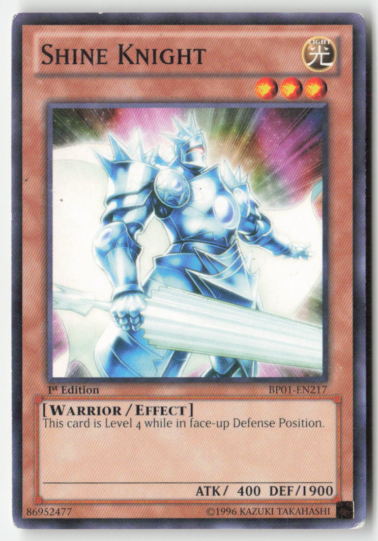 Shine Knight BP01-EN217 1st Edition Common Moderately Played