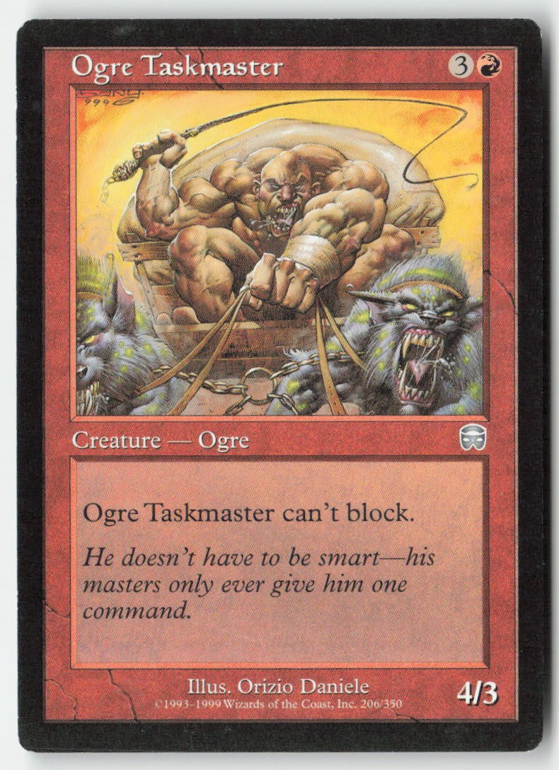 Ogre Taskmaster MMQ 206 Uncommon Moderately Played