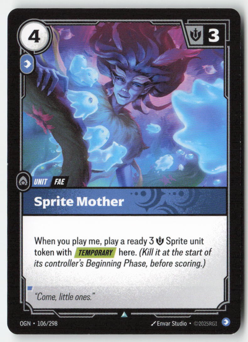 Sprite Mother #106/298 - Origins - Riftbound - Uncommon - Lightly Played