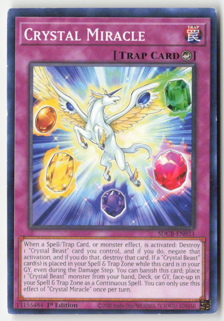 Crystal Miracle SDCB-EN033 1st Edition Common Moderately Played, Front
