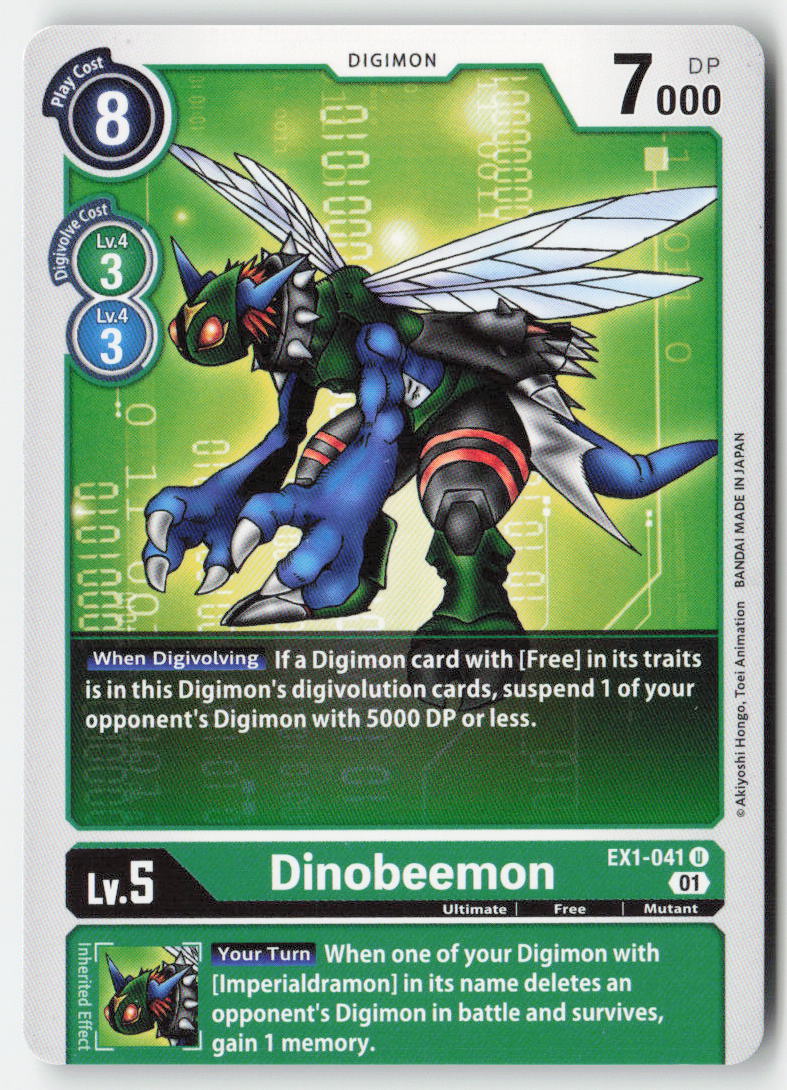 Dinobeemon EX1-041 Normal Uncommon Near Mint