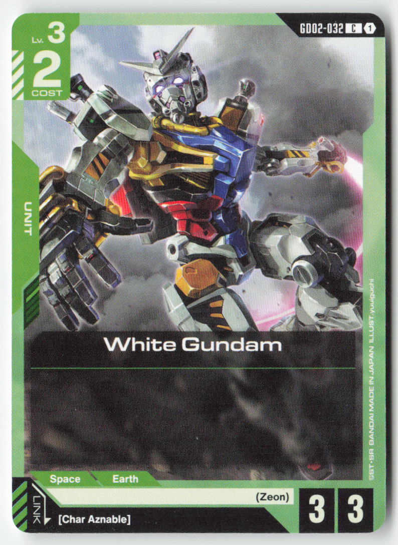 White Gundam GD02-032 Common Normal Lightly Played