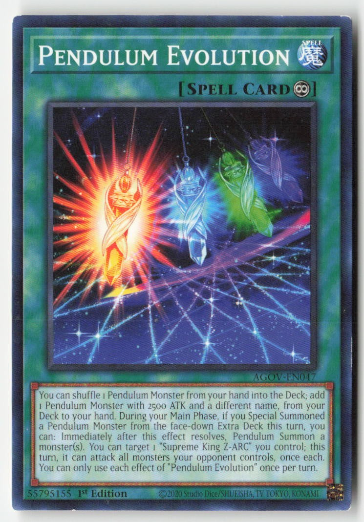 Pendulum Evolution AGOV-EN047 1st Edition Common Moderately Played