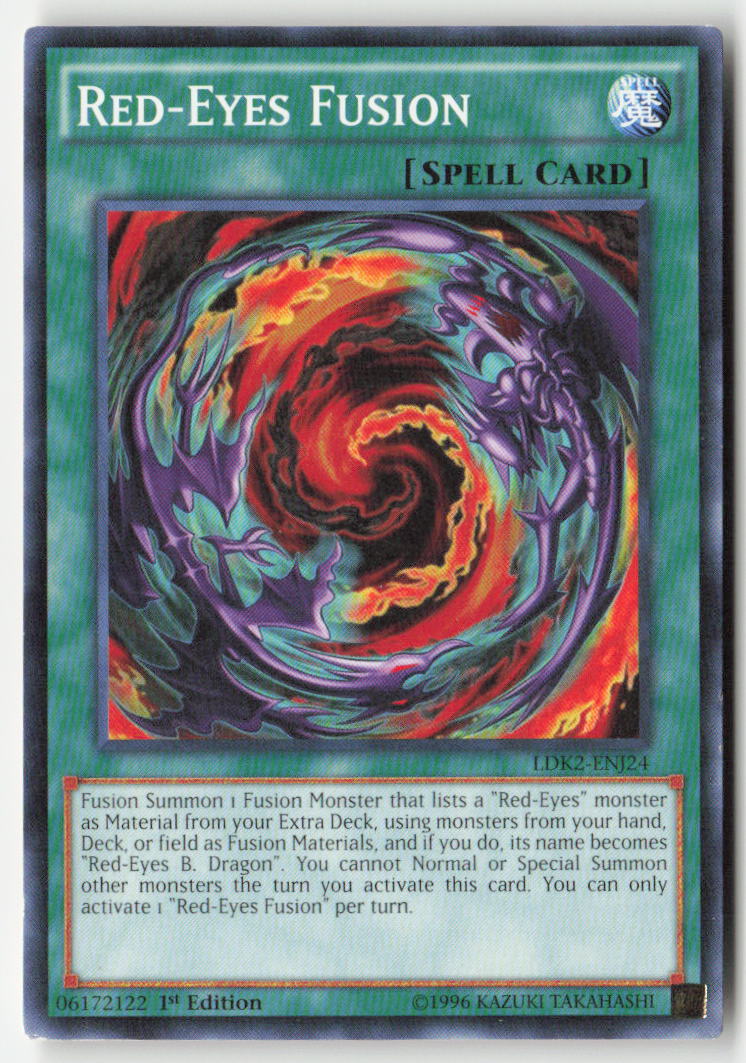Red-Eyes Fusion LDK2-ENJ24 1st Edition Common Moderately Played