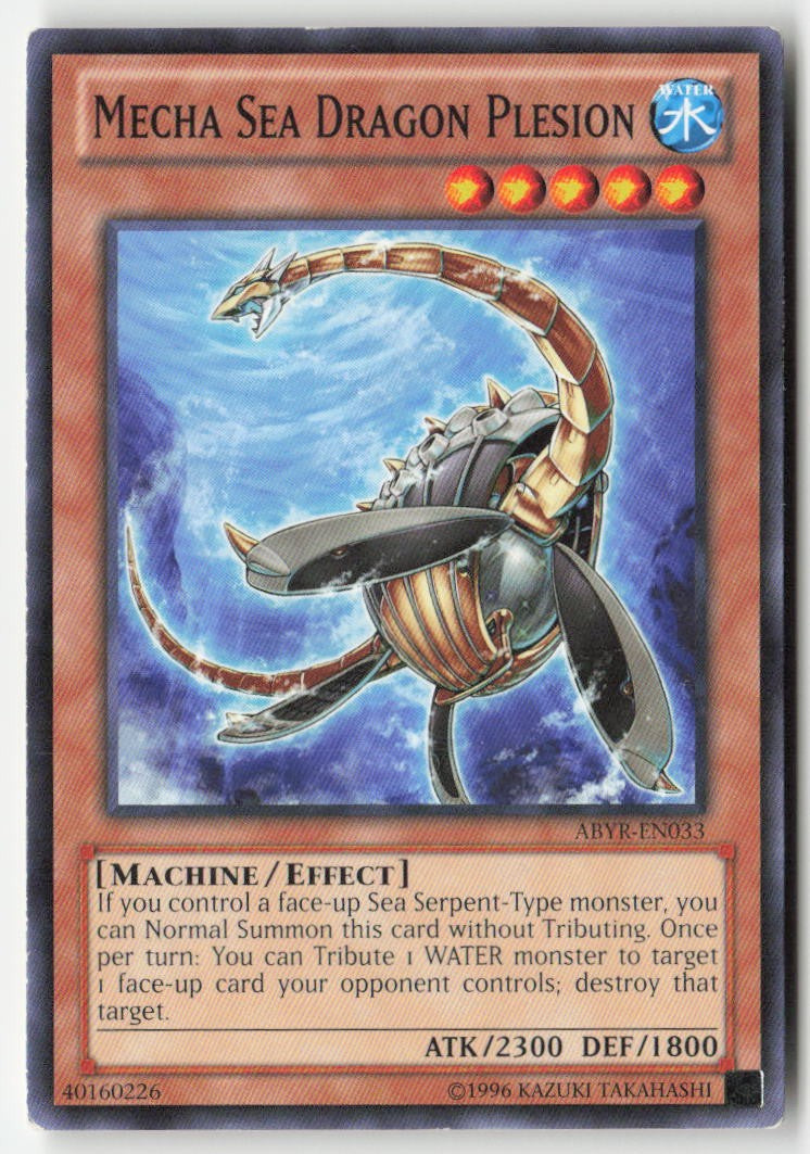 Mecha Sea Dragon Plesion ABYR-EN033 Unlimited Common Moderately Played