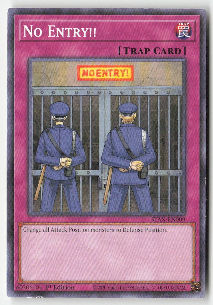 No Entry!! STAX-EN009 1st Edition Common Moderately Played