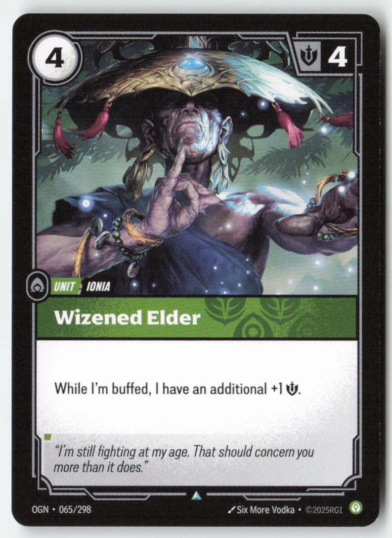 Wizened Elder #065/298 - Origins - Riftbound - Uncommon - Lightly Played
