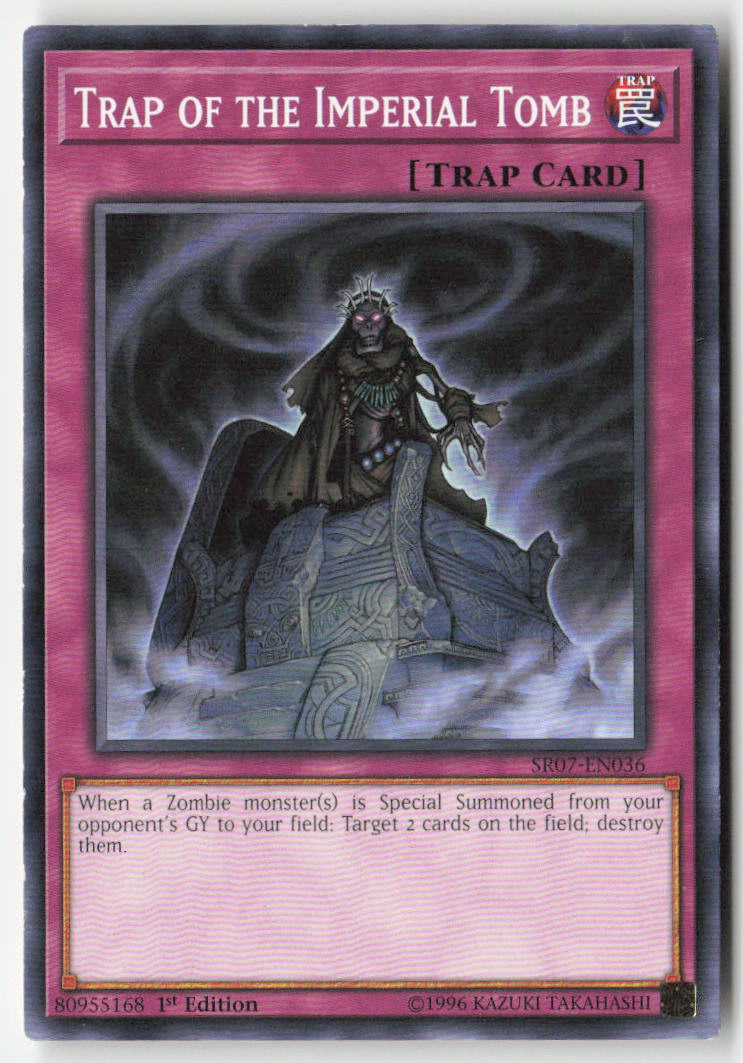Trap of the Imperial Tomb SR07-EN036 1st Edition Common Moderately Played