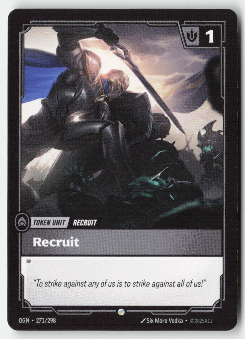 Recruit // Buff #271/298 - Origins - Riftbound - Common - Lightly Played
