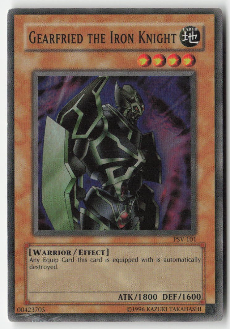 Gearfried the Iron Knight PSV-101 Unlimited Super Rare Heavily Played