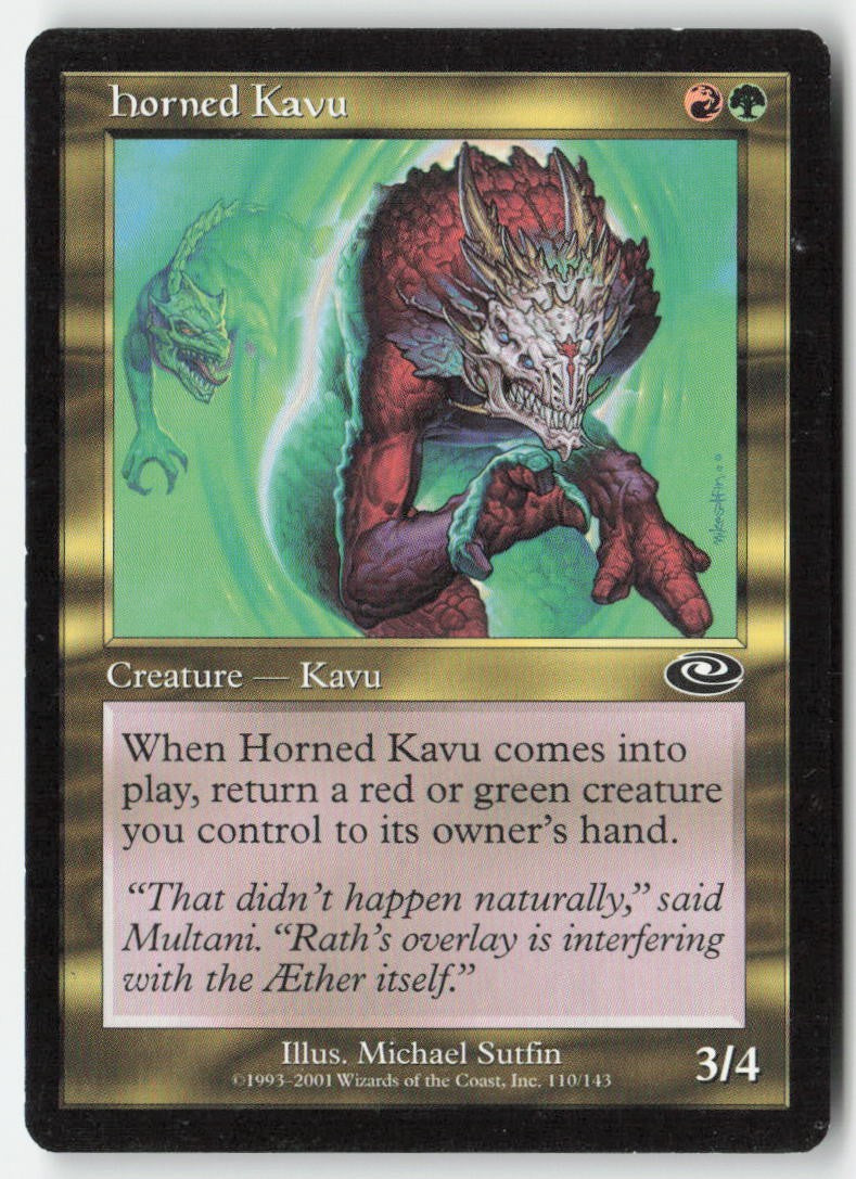 Horned Kavu PLS 110 Common Moderately Played