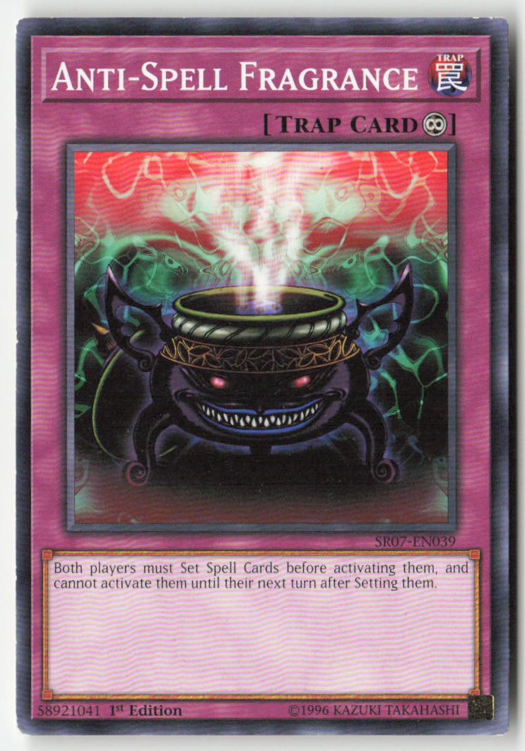 Anti-Spell Fragrance SR07-EN039 1st Edition Common Moderately Played, Front