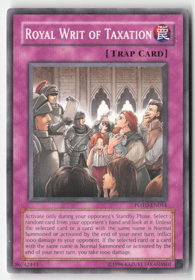 Royal Writ of Taxation POTD-EN054 Unlimited Common Moderately Played
