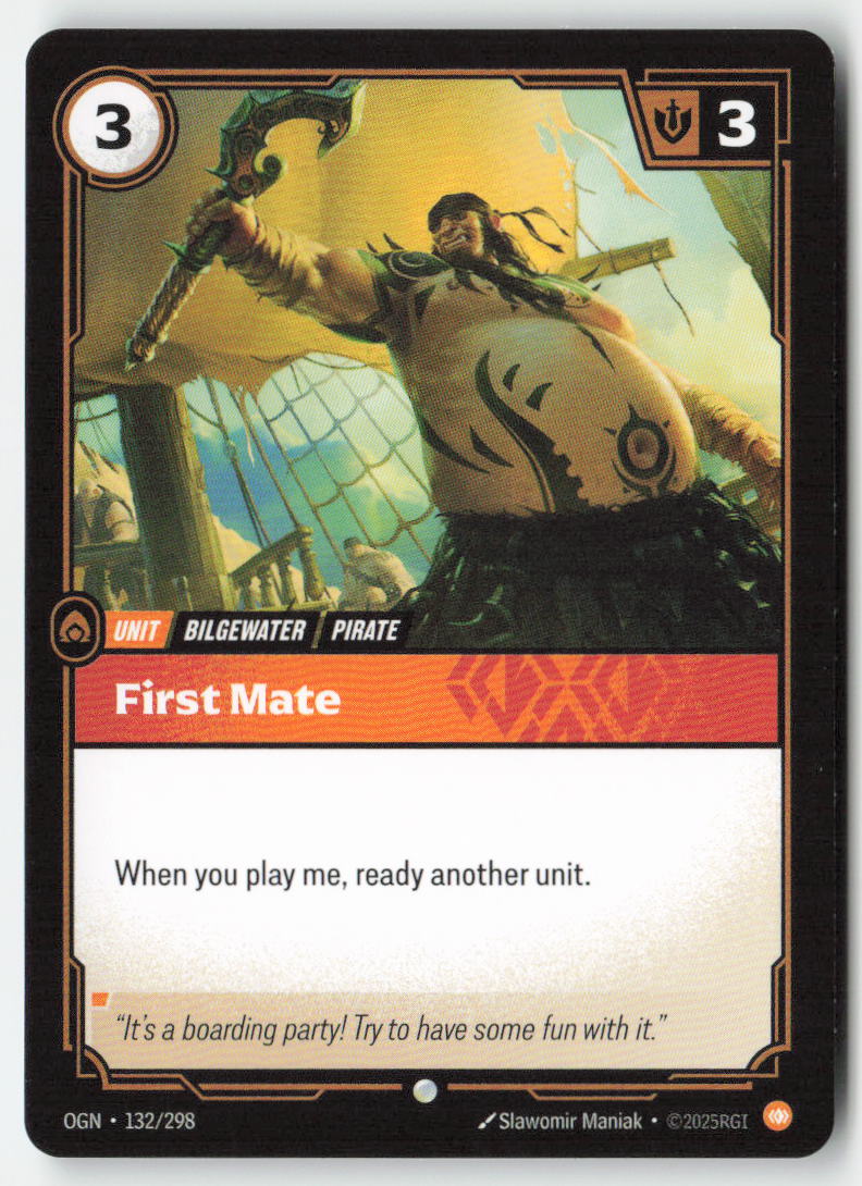 First Mate #132/298 - Origins - Riftbound - Common - Lightly Played
