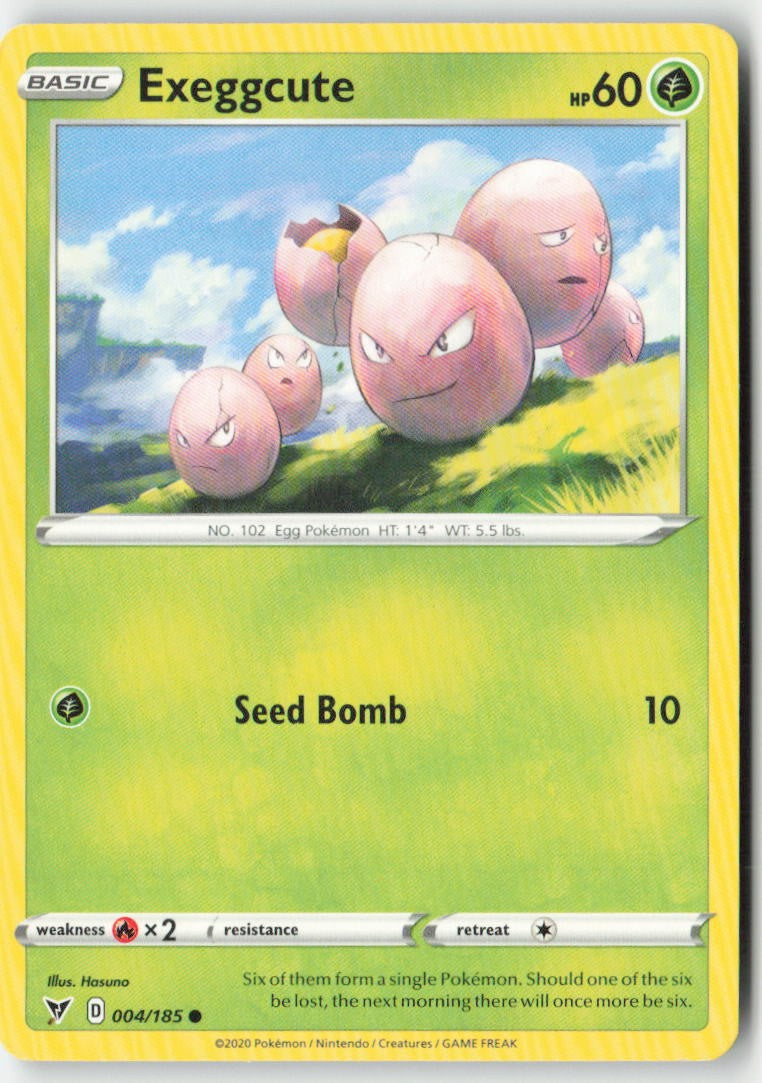 Exeggcute 4/185 Regular Vivid Voltage Moderately Played