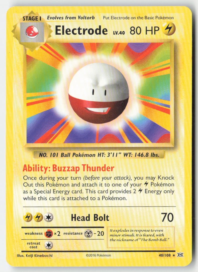 Electrode 40/108 Regular Evolutions Moderately Played, Front