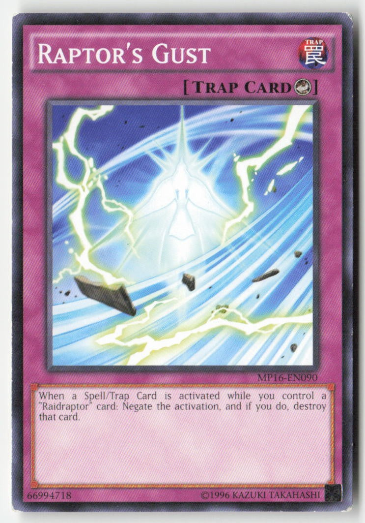 Raptor's Gust MP16-EN090 Unlimited Common Moderately Played