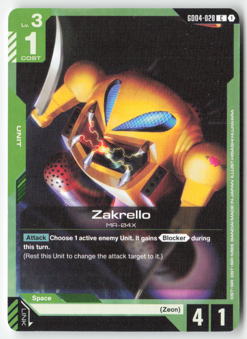 Zakrello GD04-028 Common Normal Lightly Played
