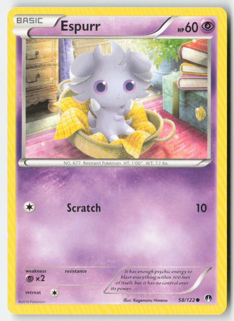 Espurr 58/122 Regular BREAKpoint Moderately Played