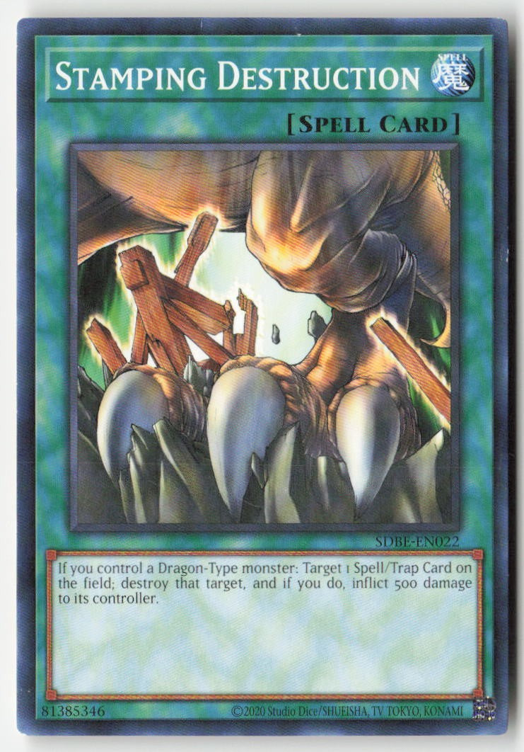 Stamping Destruction (2020 Reprint) SDBE-EN022 Unlimited Common Moderately Played