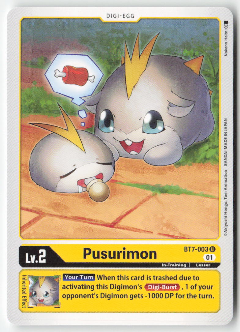 Pusurimon BT7-003 Normal Uncommon Near Mint