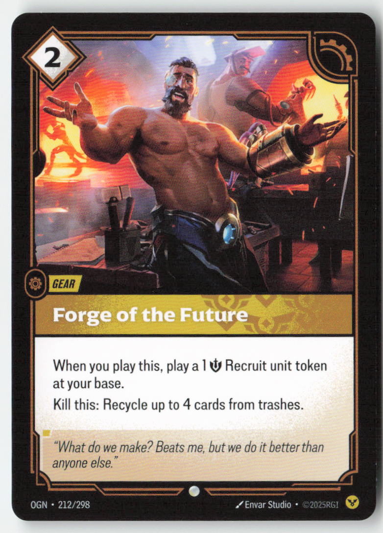 Forge of the Future #212/298 - Origins - Riftbound - Common - Lightly Played