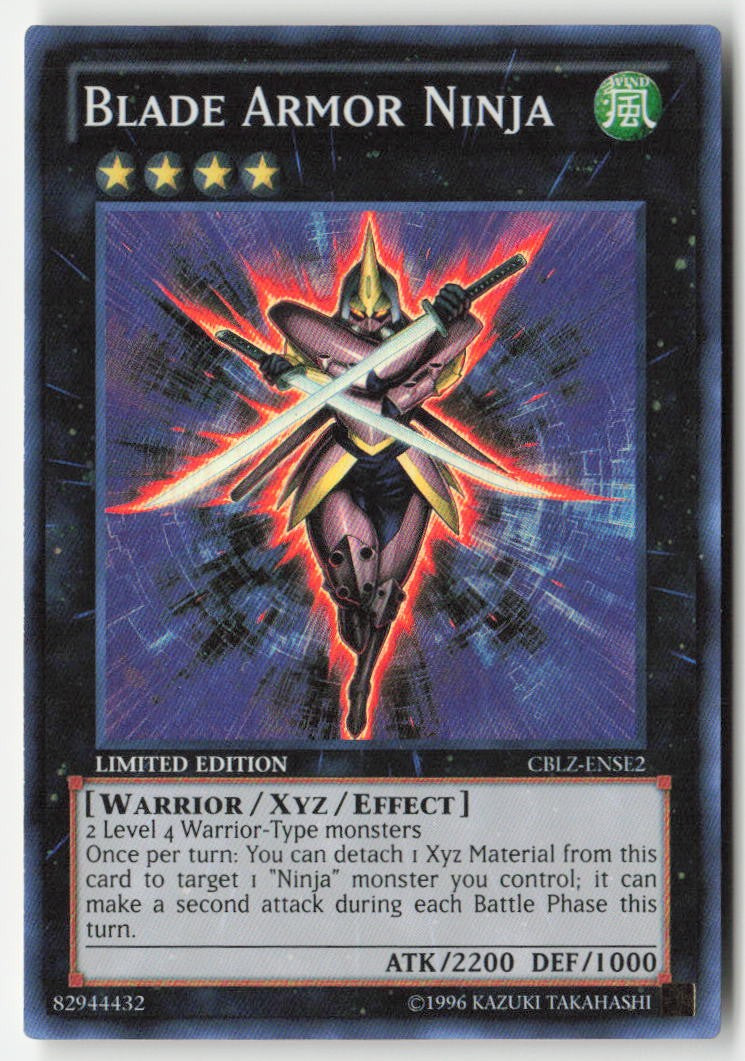 Blade Armor Ninja CBLZ-ENSE2 Limited Edition Super Rare Moderately Played