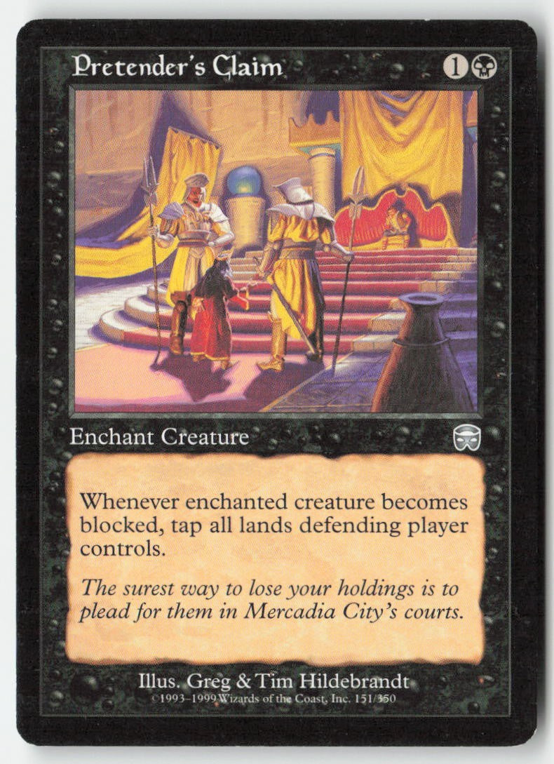 Pretender's Claim MMQ 151 Uncommon Moderately Played