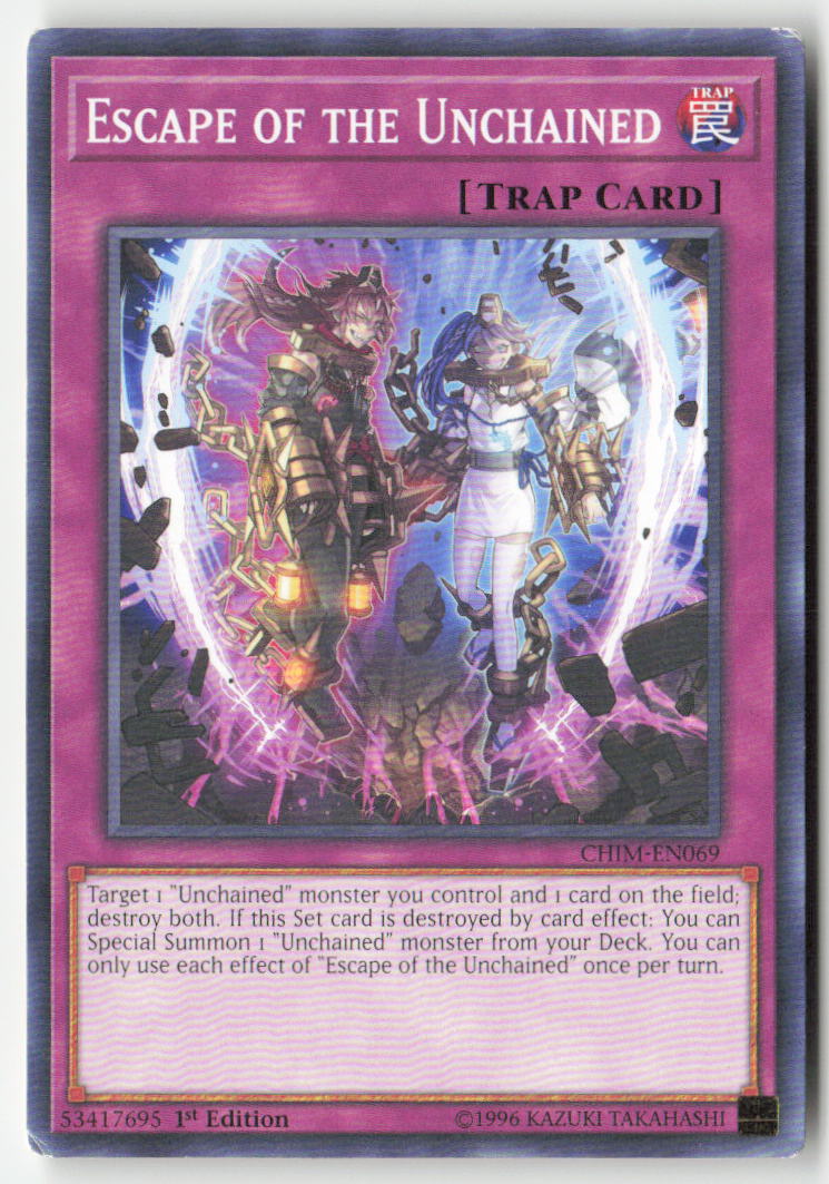 Escape of the Unchained CHIM-EN069 1st Edition Common Moderately Played