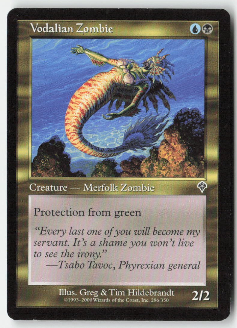 Vodalian Zombie INV 286 Common Moderately Played