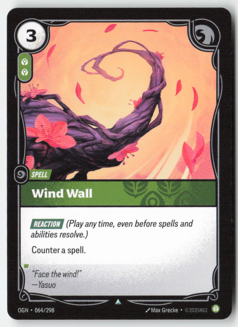 Wind Wall #064/298 - Origins - Riftbound - Uncommon - Lightly Played