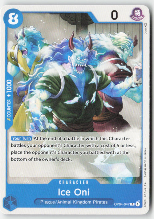 Ice Oni OP04-047 Normal Common Lightly Played