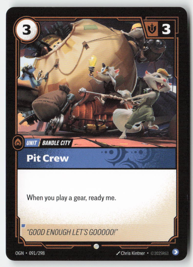 Pit Crew #091/298 - Origins - Riftbound - Common - Lightly Played