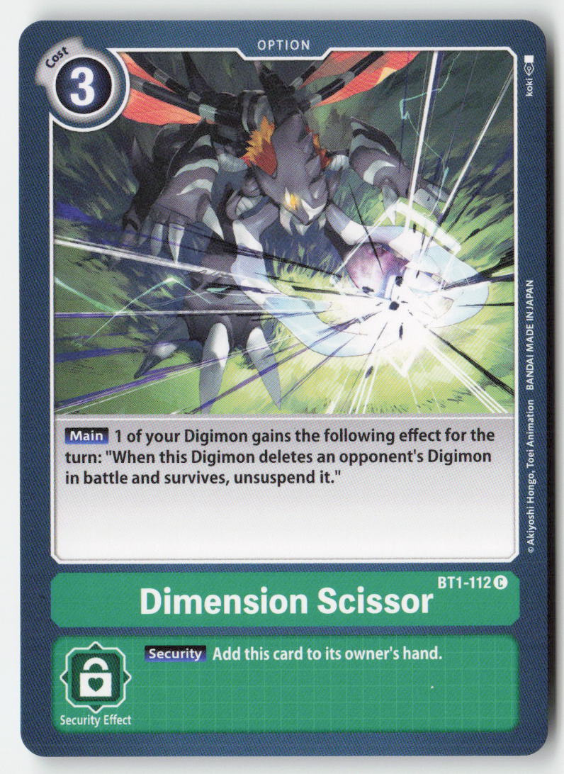 Dimension Scissor BT1-112 Normal Common Near Mint