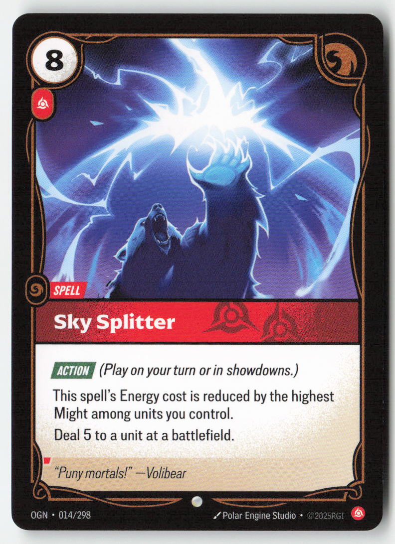 Sky Splitter #014/298 - Origins - Riftbound - Common - Lightly Played